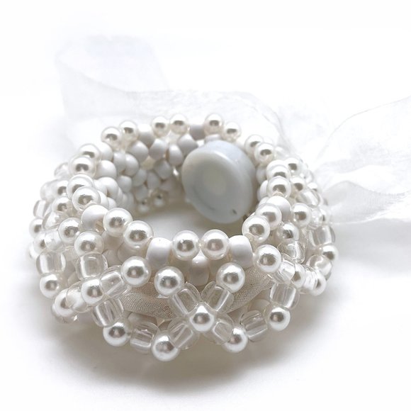 LASR Marry Me Light Up Ribbon Rave Kandi Bracelet - Picture 6 of 6